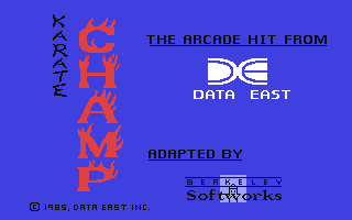 Karate Champ Title Screen